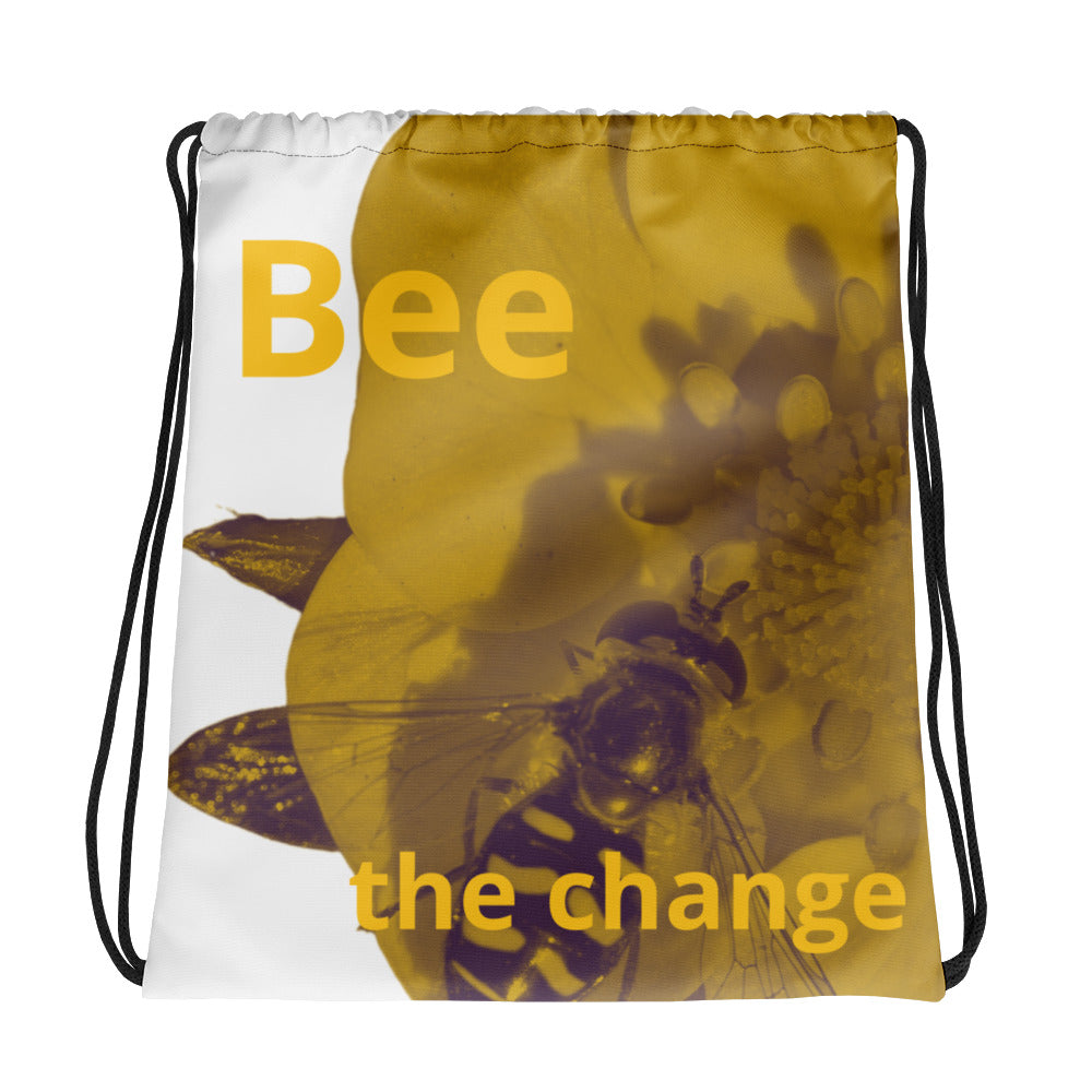 Bee the Change Drawstring Bag