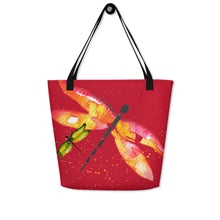 Load image into Gallery viewer, Dragonfly &quot;Fly&quot; Beach Bag
