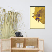 Load image into Gallery viewer, Bee the Change Framed Poster
