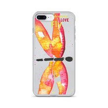 Load image into Gallery viewer, Breathe Love Fly Dragonfly iPhone Case
