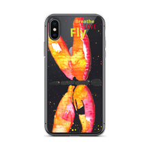 Load image into Gallery viewer, Breathe Love Fly Dragonfly iPhone Case
