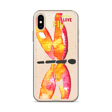 Load image into Gallery viewer, Breathe Love Fly Dragonfly iPhone Case
