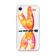 Load image into Gallery viewer, Breathe Love Fly Dragonfly iPhone Case
