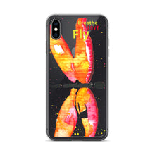 Load image into Gallery viewer, Breathe Love Fly Dragonfly iPhone Case
