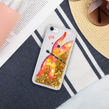 Load image into Gallery viewer, Dragonfly &quot;Fly&quot; Liquid Glitter Phone Case
