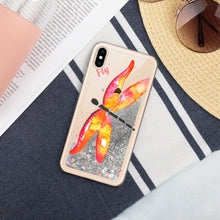 Load image into Gallery viewer, Dragonfly &quot;Fly&quot; Liquid Glitter Phone Case
