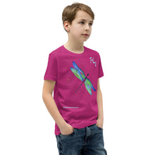 Load image into Gallery viewer, Dragonfly &quot;Fly&quot; Blue Youth T-Shirt
