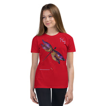 Load image into Gallery viewer, Dragonfly &quot;Fly&quot; Purple Youth T-Shirt
