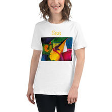 Load image into Gallery viewer, &quot;See&quot; Abstract Women&#39;s Relaxed T-Shirt
