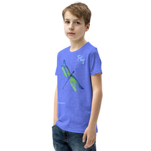 Load image into Gallery viewer, Dragonfly &quot;Fly&quot; Blue Youth T-Shirt
