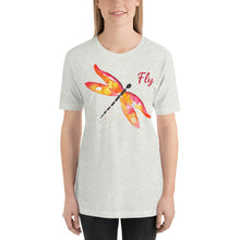 Load image into Gallery viewer, Dragonfly Red-Orange &quot;Fly&quot; Short-Sleeve Unisex T-Shirt
