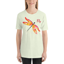 Load image into Gallery viewer, Dragonfly Red-Orange &quot;Fly&quot; Short-Sleeve Unisex T-Shirt
