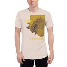 Load image into Gallery viewer, Bee the Change Tri-Blend Track T-Shirt
